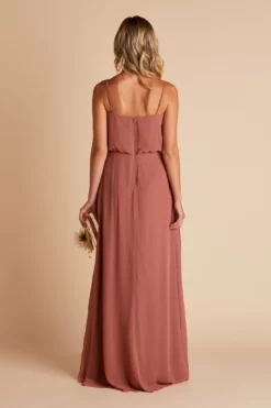 Gwennie Dress - Desert Rose -US Skirt Sales 2024 BIRDY GREY GWENNIE SLIT BRIDESMAID DRESS DESERT ROSE 06