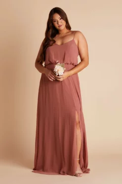 Gwennie Dress - Desert Rose -US Skirt Sales 2024 BIRDY GREY GWENNIE SLIT PLUS SIZE BRIDESMAID DRESS DESERT ROSE 03 85dbe6fe ae1a 4f06 b841 279d7ff5dc9a