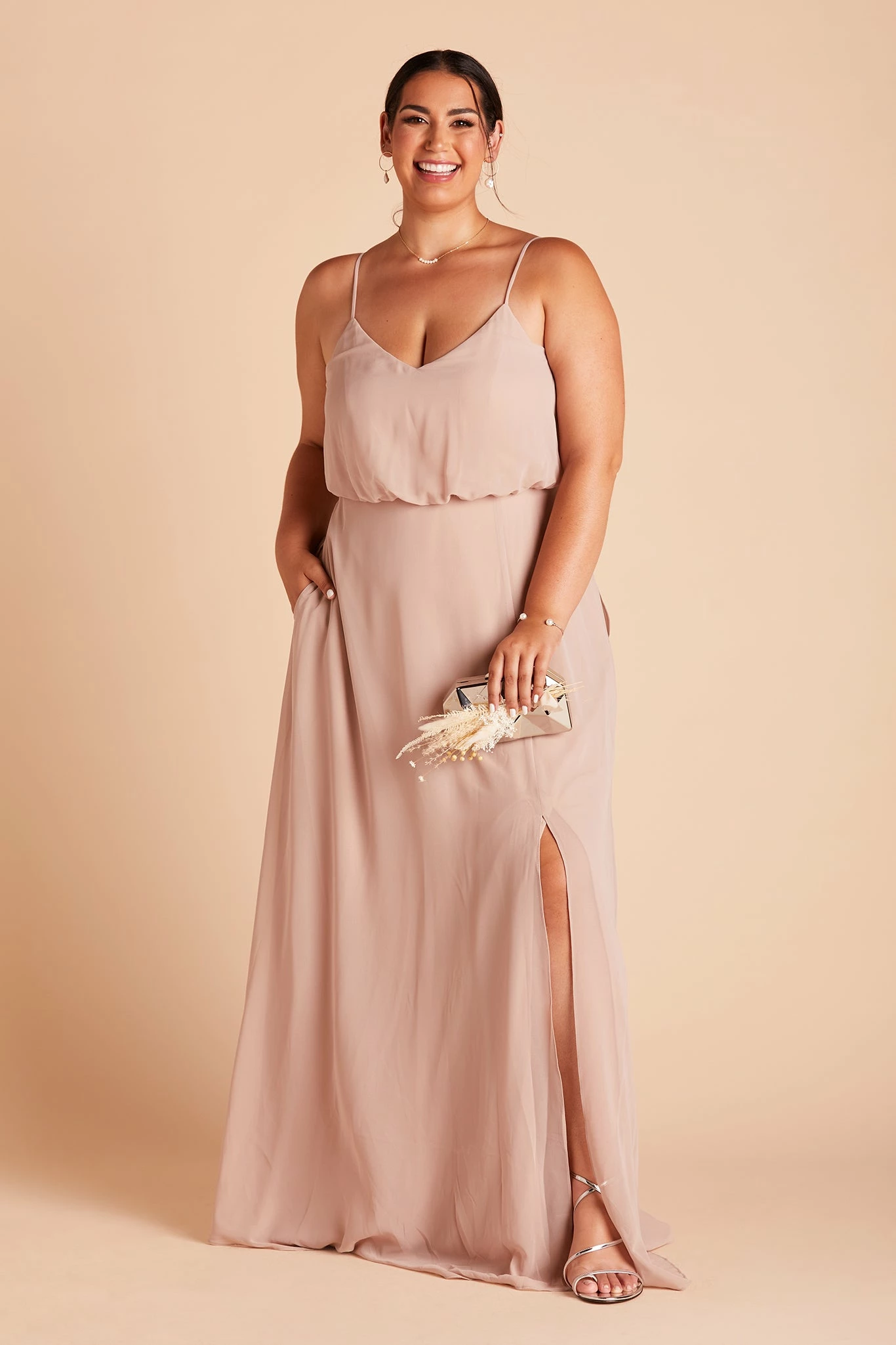 Gwennie Dress - Taupe - Image 2
