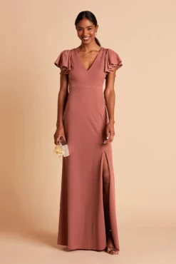 Hannah Crepe Dress - Desert Rose -US Skirt Sales 2024 BIRDY GREY HANNAH BRIDESMAID DRESS DESERT ROSE 04 88932c1d ee1e 47c5 955e a915d4d964b3