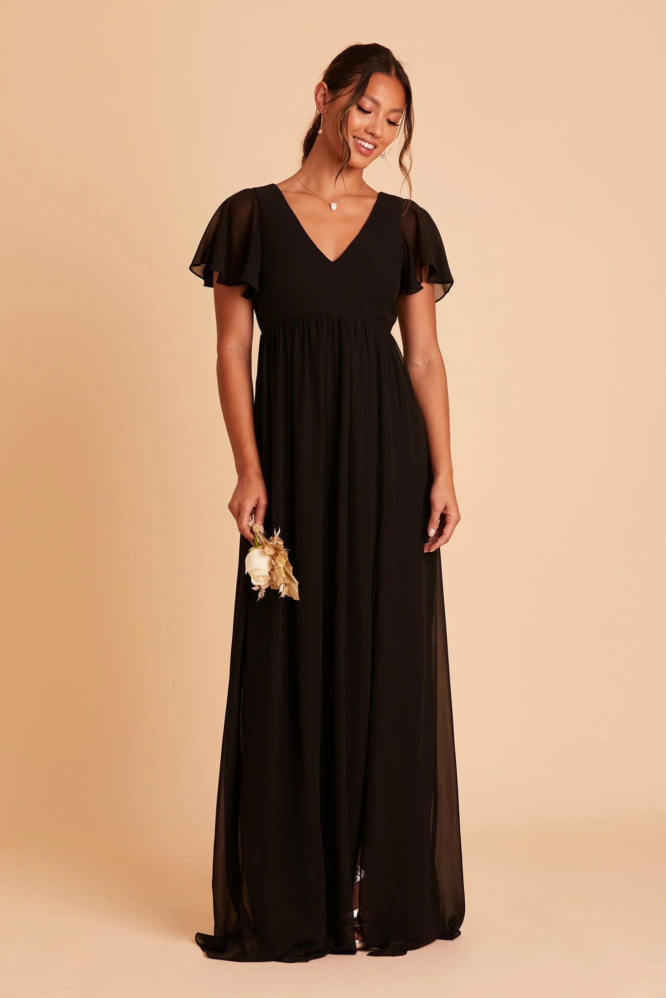 Hannah Empire Dress - Black 5 Hannah Empire Dress - Black - Image 5