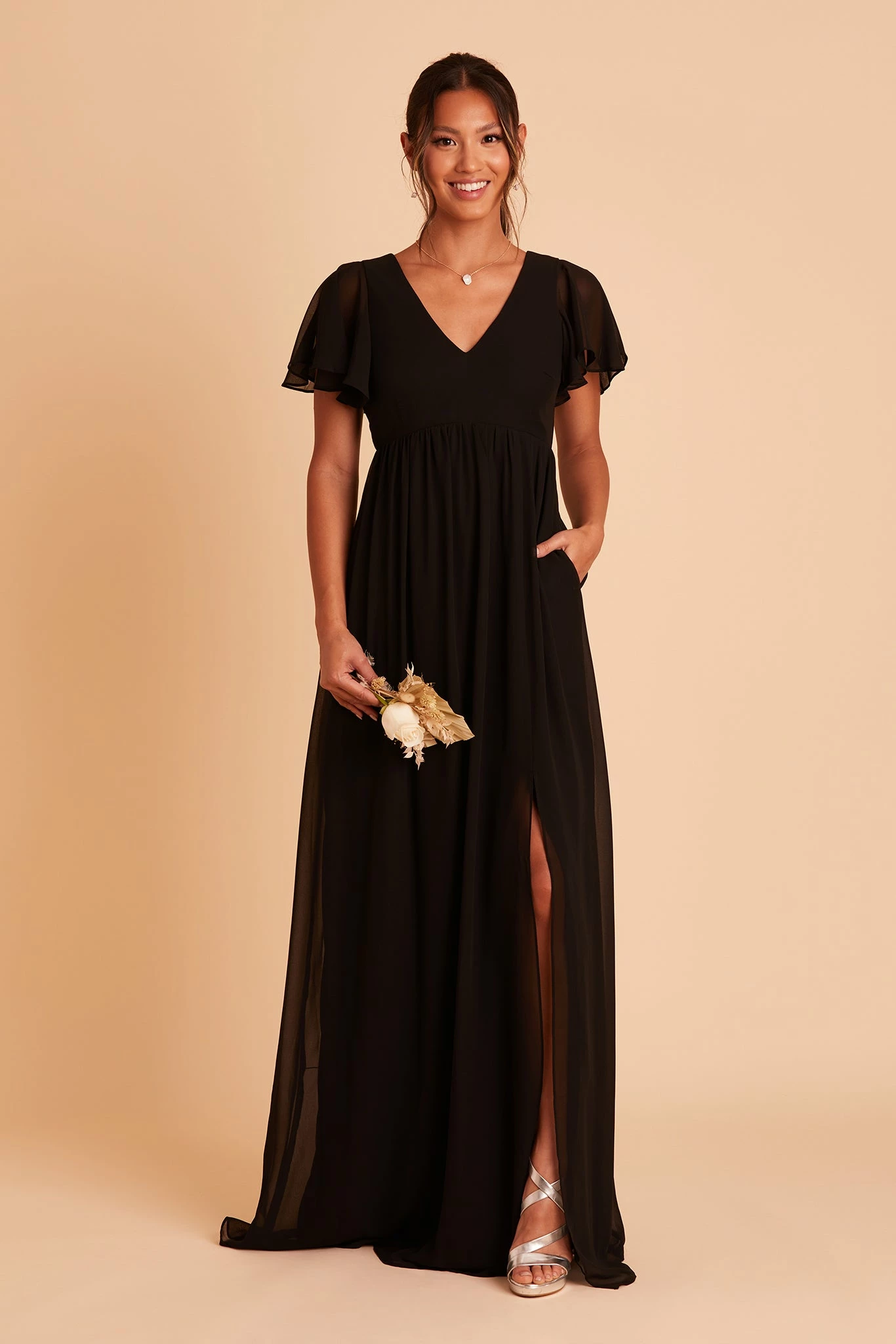 Hannah Empire Dress - Black 7 Hannah Empire Dress - Black - Image 7