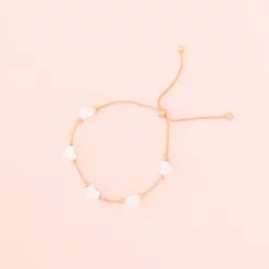Heart Bracelet - White