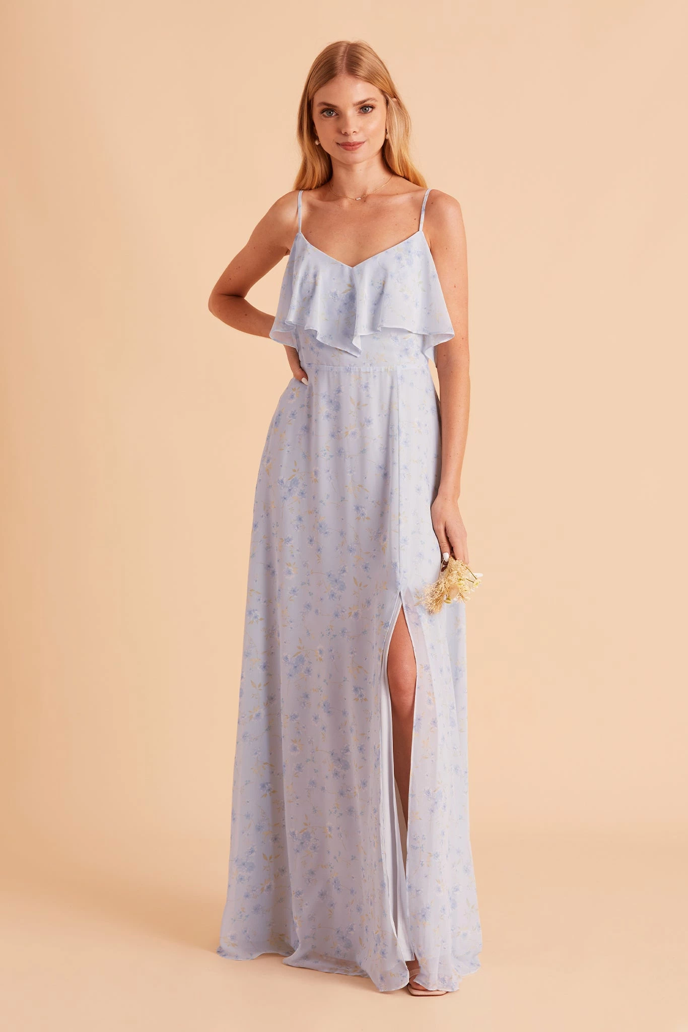 Jane Convertible Dress - Dusty Blue Floret 6 Jane Convertible Dress - Dusty Blue Floret - Image 6