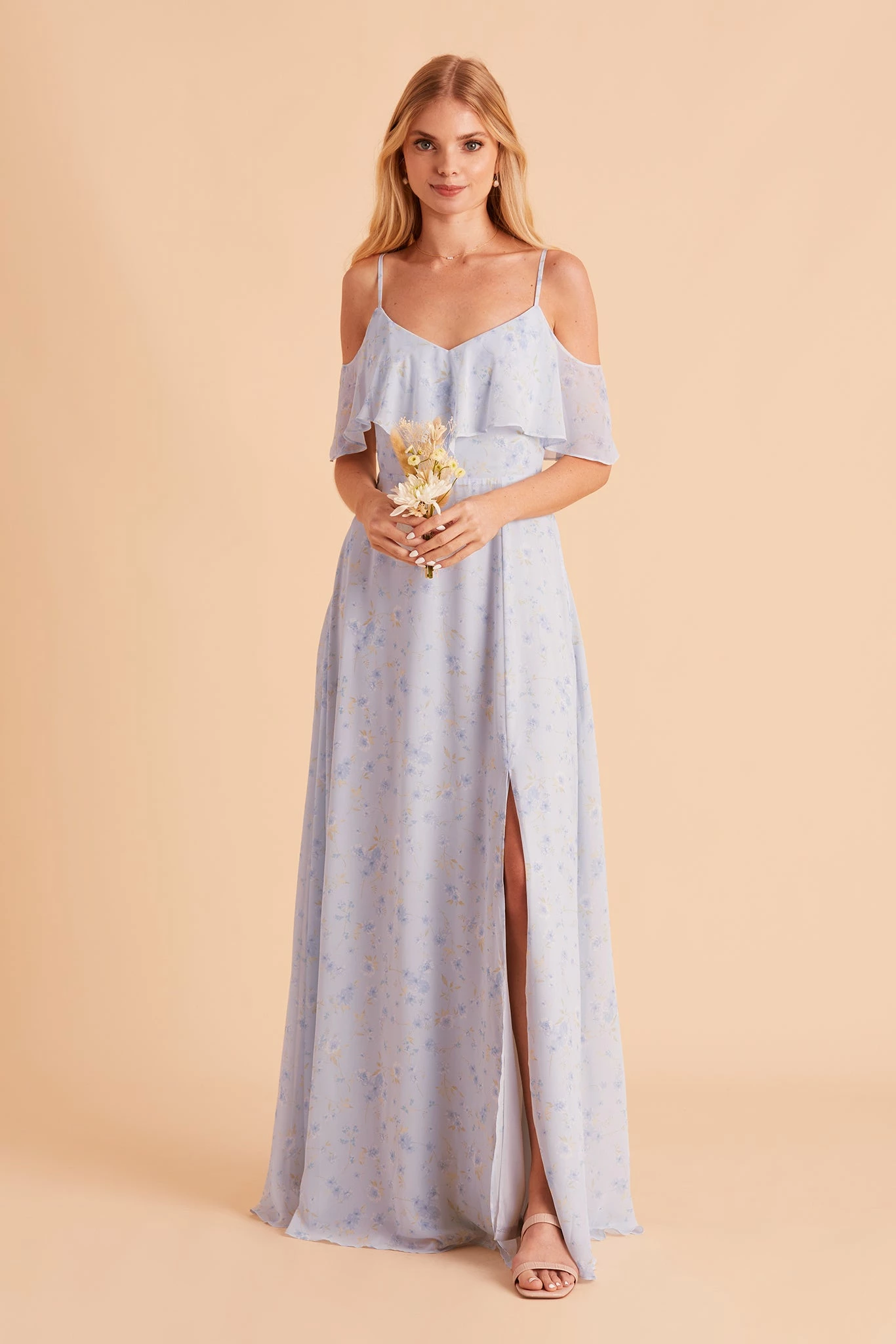 Jane Convertible Dress - Dusty Blue Floret 3 Jane Convertible Dress - Dusty Blue Floret - Image 3