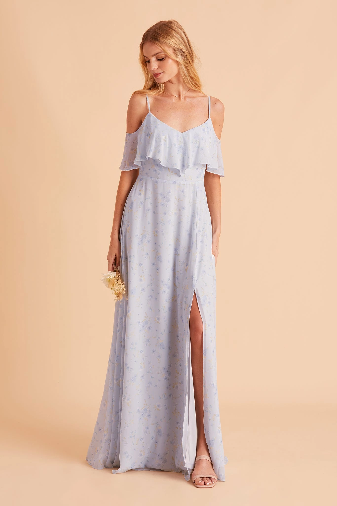 Jane Convertible Dress - Dusty Blue Floret 5 Jane Convertible Dress - Dusty Blue Floret - Image 5