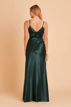 Jay Shiny Satin Dress - Emerald -US Skirt Sales 2024 BIRDY GREY JAY BRIDESMAID DRESS EMERALD 05 65cae4b9 5163 47ab 92dd e6f29f0bc058