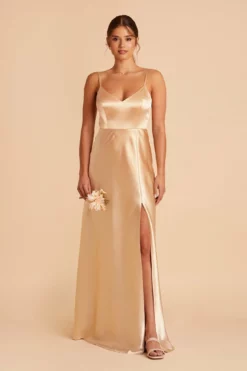Jay Shiny Satin Dress - Gold 16 Jay Shiny Satin Dress - Gold -US Skirt Sales 2024 BIRDY GREY JAY BRIDESMAID DRESS GOLD 04 85d50f7b 70fd 4fae a9d7 f4045c393896