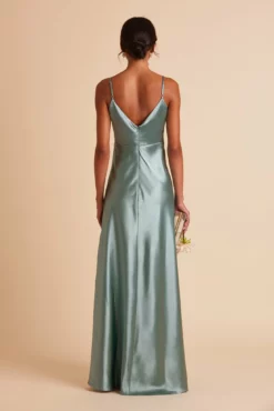 Jay Shiny Satin Dress - Sea Glass -US Skirt Sales 2024 BIRDY GREY JAY BRIDESMAID DRESS SEA GLASS 05 a30b7426 a4ca 4a1c a38f ec54a3906c68