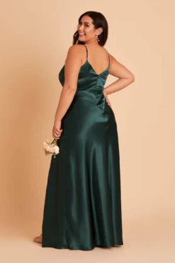 Jay Shiny Satin Dress - Emerald -US Skirt Sales 2024 BIRDY GREY JAY PLUS SIZE BRIDESMAID DRESS EMERALD 06 9ff4a61a 4b89 4f11 a725 df4c1d8d4bf2