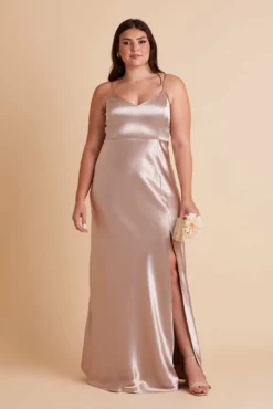 Jay Shiny Satin Dress - Taupe -US Skirt Sales 2024 BIRDY GREY JAY PLUS SIZE BRIDESMAID DRESS TAUPE 02 729a7a22 ea6c 4132 acb4 42e2166ff445