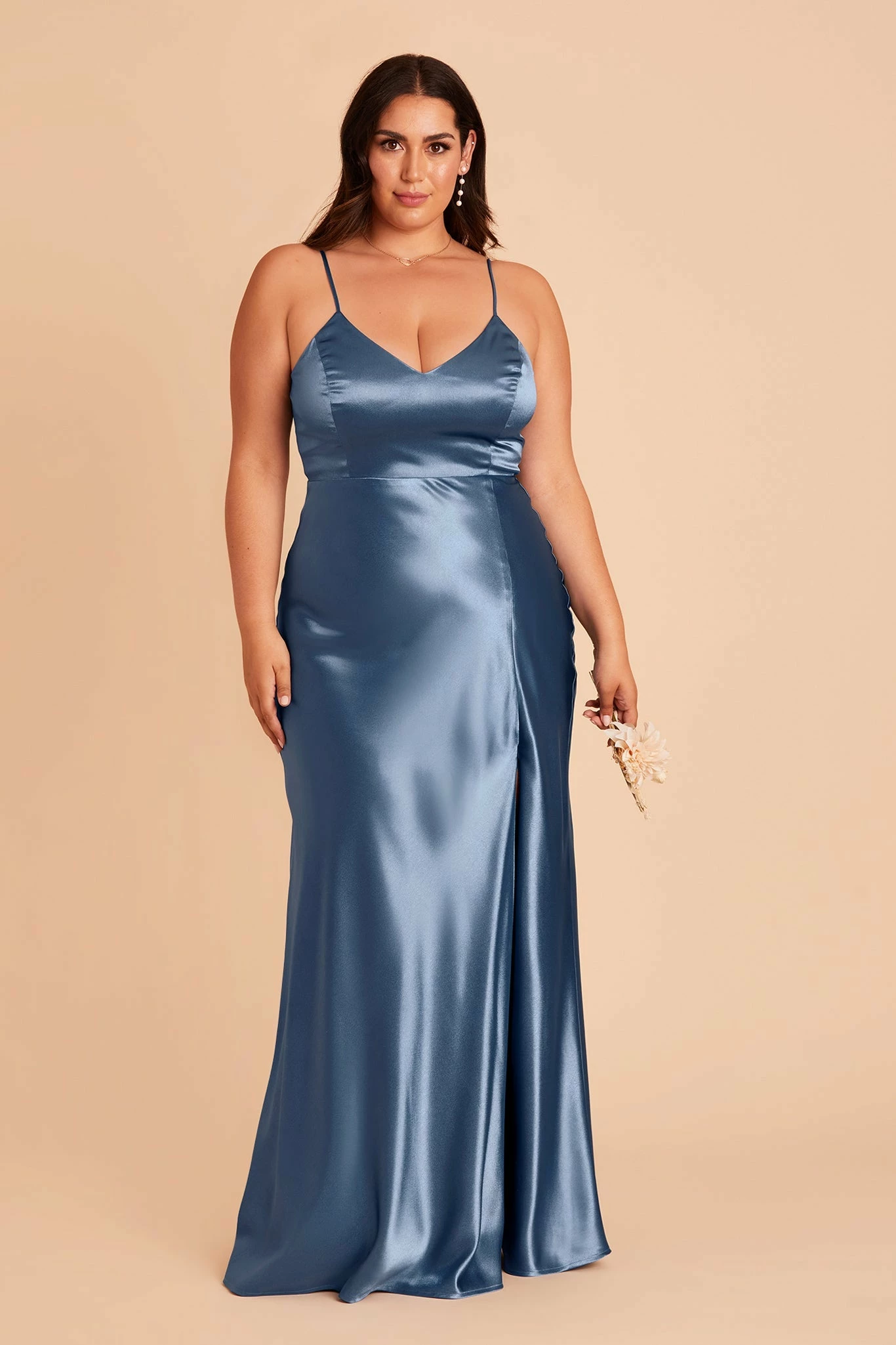 Jay Shiny Satin Dress - Twilight - Image 11