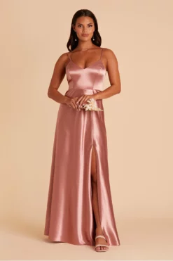 Jay Shiny Satin Dress - Desert Rose 16 Jay Shiny Satin Dress - Desert Rose -US Skirt Sales 2024 BIRDY GREY JAY SATIN BRIDESMAID DRESS DESERT ROSE 03