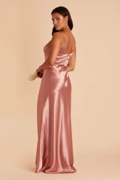 Jay Shiny Satin Dress - Desert Rose 19 Jay Shiny Satin Dress - Desert Rose -US Skirt Sales 2024 BIRDY GREY JAY SATIN BRIDESMAID DRESS DESERT ROSE 05