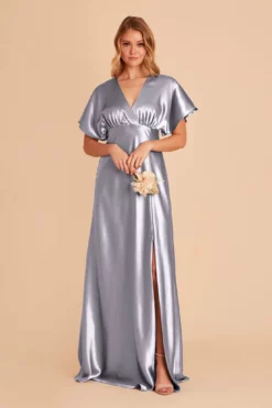 Jesse Shiny Satin Dress - Dusty Blue 17 Jesse Shiny Satin Dress - Dusty Blue -US Skirt Sales 2024 BIRDY GREY JESSE BRIDESMAID DRESS DUSTY BLUE 04