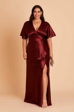 Jesse Shiny Satin Dress - Cabernet -US Skirt Sales 2024 BIRDY GREY JESSE PLUS SIZE BRIDESMAID DRESS CABERNET 04 4912a42d 3abe 49fe bd24 6523463331c2