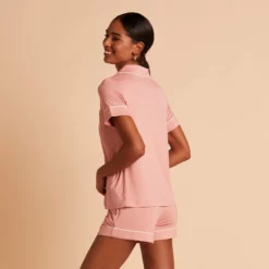 Jonny Pajama Set - Dusty Rose 11 Jonny Pajama Set - Dusty Rose -US Skirt Sales 2024 BIRDY GREY JONNY PIPED PJ SET DUSTY ROSE 05