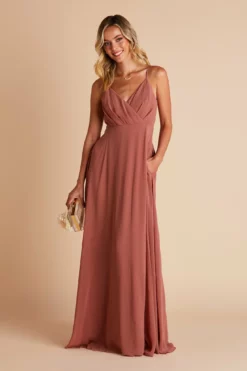Kaia Dress - Desert Rose -US Skirt Sales 2024 BIRDY GREY KAIA BRIDESMAID DRESS DESERT ROSE 03