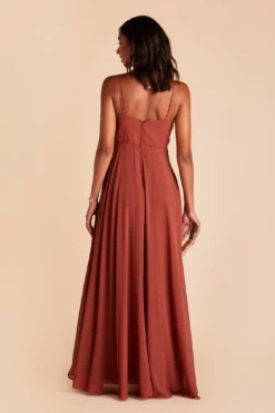 Kaia Dress - Spice -US Skirt Sales 2024 BIRDY GREY KAIA SLIT BRIDESMAID DRESS SPICE 06