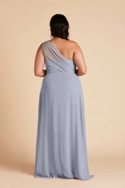 Kira Dress - Dusty Blue -US Skirt Sales 2024 BIRDY GREY KIRA BRIDESMAID DRESS CURVE DUSTY BLUE 03