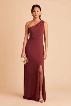 Kira Crepe Dress - Rosewood -US Skirt Sales 2024 BIRDY GREY KIRA BRIDESMAID DRESS ROSEWOOD 02