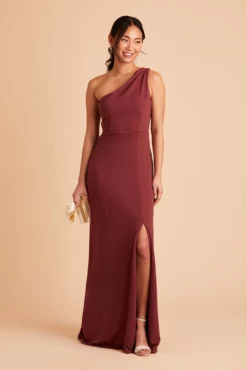 Kira Crepe Dress - Rosewood -US Skirt Sales 2024 BIRDY GREY KIRA BRIDESMAID DRESS ROSEWOOD 04