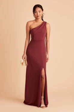 Kira Crepe Dress - Rosewood -US Skirt Sales 2024 BIRDY GREY KIRA BRIDESMAID DRESS ROSEWOOD 05