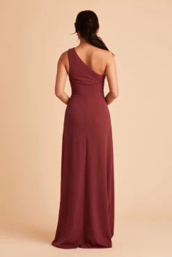 Kira Crepe Dress - Rosewood -US Skirt Sales 2024 BIRDY GREY KIRA BRIDESMAID DRESS ROSEWOOD 06