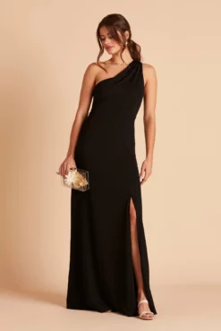 Kira Crepe Dress - Black 21 Kira Crepe Dress - Black -US Skirt Sales 2024 BIRDY GREY KIRA CREPE BRIDESMAID DRESS BLACK 03