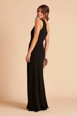Kira Crepe Dress - Black 24 Kira Crepe Dress - Black -US Skirt Sales 2024 BIRDY GREY KIRA CREPE BRIDESMAID DRESS BLACK 10