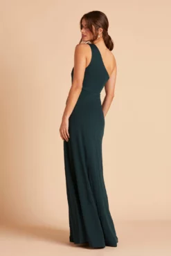 Kira Crepe Dress - Emerald -US Skirt Sales 2024 BIRDY GREY KIRA CREPE BRIDESMAID DRESS EMERALD 08