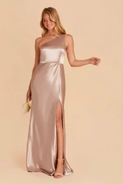 Kira Shiny Satin Dress - Taupe 19 Kira Shiny Satin Dress - Taupe -US Skirt Sales 2024 BIRDY GREY KIRA SATIN BRIDESMAID DRESS TAUPE 02