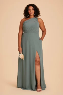 Kira Dress - Sea Glass -US Skirt Sales 2024 BIRDY GREY KIRA SLIT PLUS SIZE CHIFFON BRIDESMAID SEAGLASS 04 8c83e3f9 91a8 4e99 8312 5d43d0f8cd16