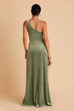 Kira Velvet Dress - Dark Sage 23 Kira Velvet Dress - Dark Sage -US Skirt Sales 2024 BIRDY GREY KIRA VELVET BRIDESMAID DRESS DARK SAGE 06