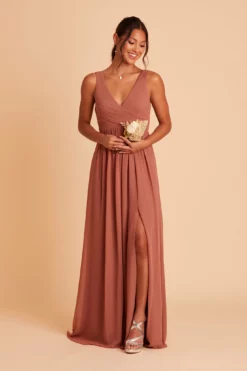 Laurie Empire Dress - Desert Rose -US Skirt Sales 2024 BIRDY GREY LAURIE MATERNITY BRIDESMAID DRESS DESERT ROSE 05