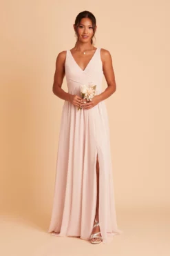 Laurie Empire Dress - Pale Blush -US Skirt Sales 2024 BIRDY GREY LAURIE MATERNITY BRIDESMAID DRESS PALE BLUSH 03