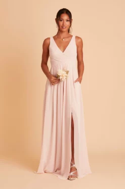 Laurie Empire Dress - Pale Blush -US Skirt Sales 2024 BIRDY GREY LAURIE MATERNITY BRIDESMAID DRESS PALE BLUSH 04