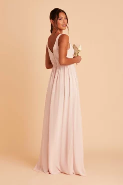 Laurie Empire Dress - Pale Blush -US Skirt Sales 2024 BIRDY GREY LAURIE MATERNITY BRIDESMAID DRESS PALE BLUSH 06