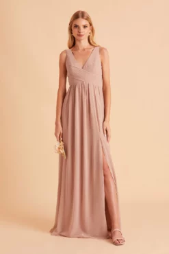 Laurie Empire Dress - Taupe -US Skirt Sales 2024 BIRDY GREY LAURIE MATERNITY BRIDESMAID DRESS TAUPE 12