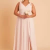 Laurie Empire Dress - Pale Blush