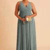 Laurie Empire Dress - Sea Glass