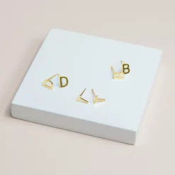 Initial Earrings