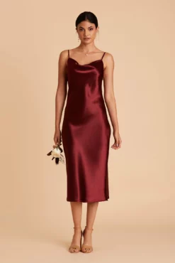 Lisa Shiny Satin Midi Dress - Cabernet -US Skirt Sales 2024 BIRDY GREY LISA BRIDESMAID DRESS CABERNET 04 49aaf60f 2863 44ae 8b66 ff8e92aaf482