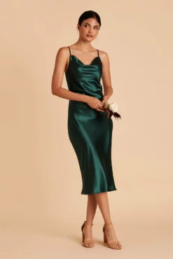 Lisa Shiny Satin Midi Dress - Emerald -US Skirt Sales 2024 BIRDY GREY LISA BRIDESMAID DRESS EMERALD 04 d774d63f a2ef 4d03 afdf 051f0cc663c1