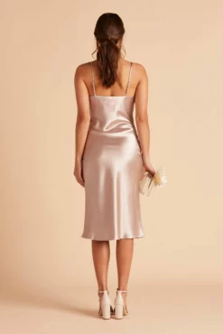 Lisa Shiny Satin Midi Dress - Taupe -US Skirt Sales 2024 BIRDY GREY LISA MIDI BRIDESMAID DRESS TAUPE 08 scaled