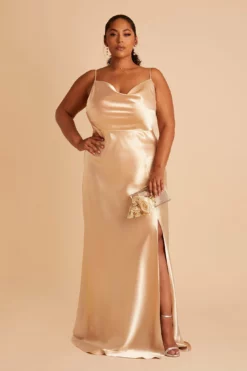 Lisa Long Shiny Satin Dress - Gold -US Skirt Sales 2024 BIRDY GREY LISA PLUS SIZE BRIDESMAID DRESS GOLD 01 a08e0323 4757 43a5 b7c2 748f44854a6e