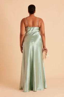 Lisa Long Shiny Satin Dress - Sage 25 Lisa Long Shiny Satin Dress - Sage -US Skirt Sales 2024 BIRDY GREY LISA SLIT PLUS SIZE BRIDESMAID DRESS SAGE 06 d195b7d4 ec43 4068 b848 c2123a8fd757
