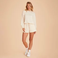 Crew Neck Sweatshirt - Vanilla Cream 20 Crew Neck Sweatshirt - Vanilla Cream -US Skirt Sales 2024 BIRDY GREY LOUNGEWEAR CREWNECK VANILLA CREAM 02