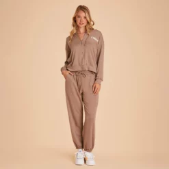 Zip Up Hoodie - Cocoa -US Skirt Sales 2024 BIRDY GREY LOUNGEWEAR HOODIE COCOA 01