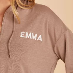 Zip Up Hoodie - Cocoa -US Skirt Sales 2024 BIRDY GREY LOUNGEWEAR HOODIE COCOA 07